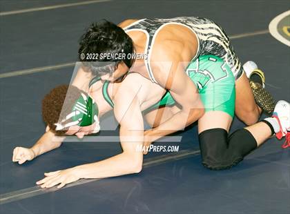 Thumbnail 2 in NCHSAA 4A West Wrestling Regional Championship photogallery.