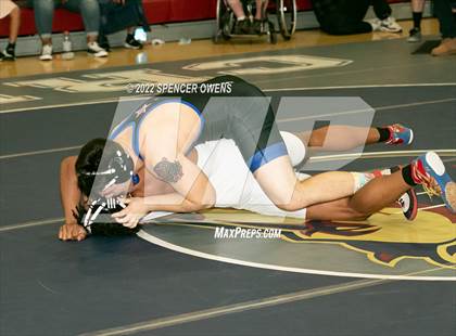 Thumbnail 2 in NCHSAA 4A West Wrestling Regional Championship photogallery.