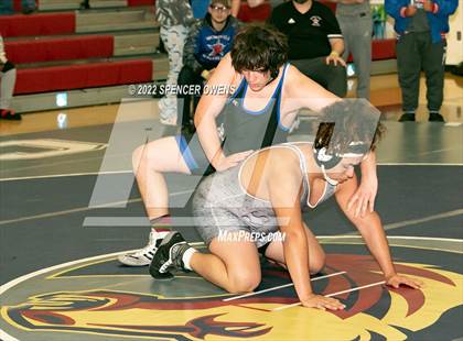 Thumbnail 1 in NCHSAA 4A West Wrestling Regional Championship photogallery.