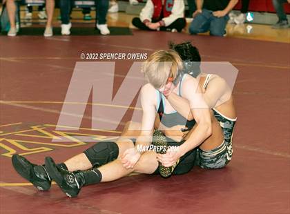 Thumbnail 1 in NCHSAA 4A West Wrestling Regional Championship photogallery.