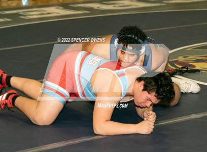 Thumbnail 3 in NCHSAA 4A West Wrestling Regional Championship photogallery.