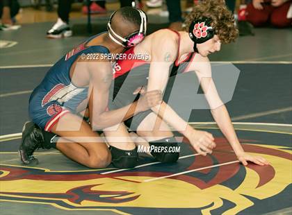 Thumbnail 2 in NCHSAA 4A West Wrestling Regional Championship photogallery.