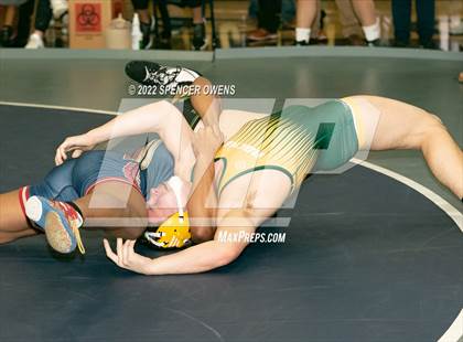 Thumbnail 3 in NCHSAA 4A West Wrestling Regional Championship photogallery.