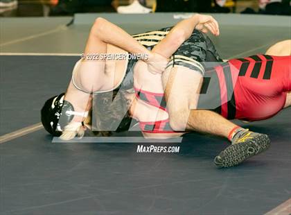 Thumbnail 1 in NCHSAA 4A West Wrestling Regional Championship photogallery.