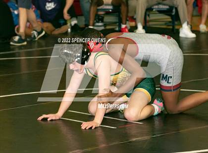 Thumbnail 3 in NCHSAA 4A West Wrestling Regional Championship photogallery.