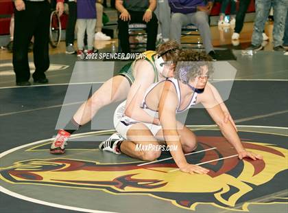 Thumbnail 3 in NCHSAA 4A West Wrestling Regional Championship photogallery.