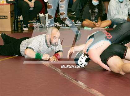 Thumbnail 1 in NCHSAA 4A West Wrestling Regional Championship photogallery.