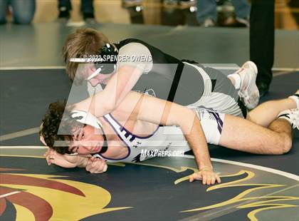 Thumbnail 1 in NCHSAA 4A West Wrestling Regional Championship photogallery.