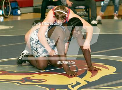 Thumbnail 1 in NCHSAA 4A West Wrestling Regional Championship photogallery.