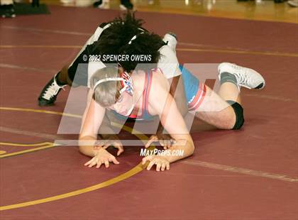 Thumbnail 2 in NCHSAA 4A West Wrestling Regional Championship photogallery.