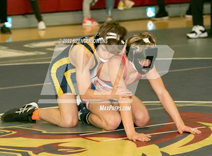 Thumbnail 3 in NCHSAA 4A West Wrestling Regional Championship photogallery.