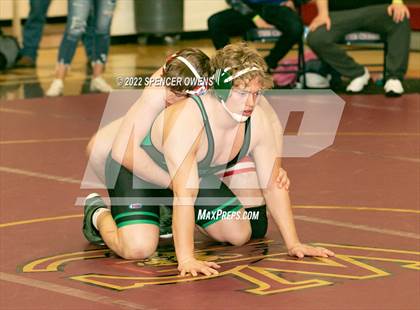 Thumbnail 3 in NCHSAA 4A West Wrestling Regional Championship photogallery.