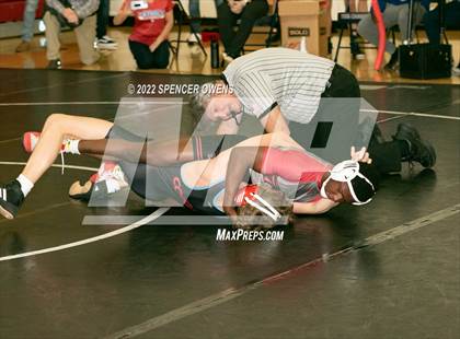 Thumbnail 2 in NCHSAA 4A West Wrestling Regional Championship photogallery.