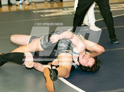 Thumbnail 3 in NCHSAA 4A West Wrestling Regional Championship photogallery.