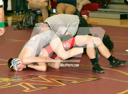 Thumbnail 2 in NCHSAA 4A West Wrestling Regional Championship photogallery.