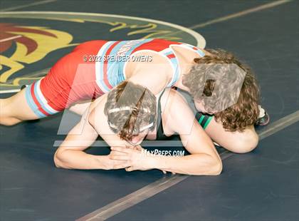 Thumbnail 3 in NCHSAA 4A West Wrestling Regional Championship photogallery.