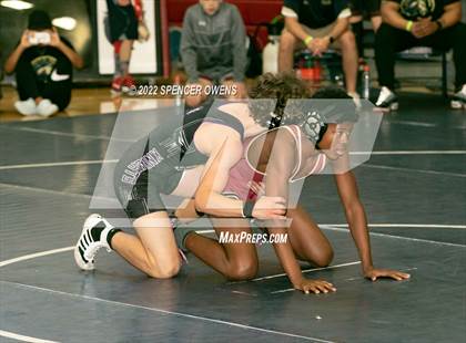Thumbnail 1 in NCHSAA 4A West Wrestling Regional Championship photogallery.
