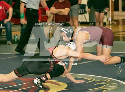 Thumbnail 3 in NCHSAA 4A West Wrestling Regional Championship photogallery.