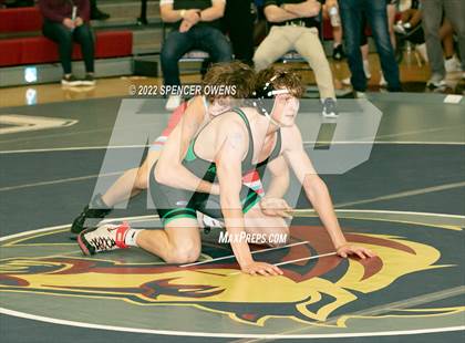 Thumbnail 1 in NCHSAA 4A West Wrestling Regional Championship photogallery.