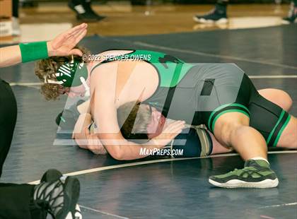 Thumbnail 3 in NCHSAA 4A West Wrestling Regional Championship photogallery.