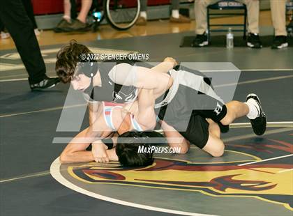 Thumbnail 2 in NCHSAA 4A West Wrestling Regional Championship photogallery.