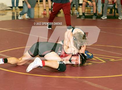 Thumbnail 1 in NCHSAA 4A West Wrestling Regional Championship photogallery.