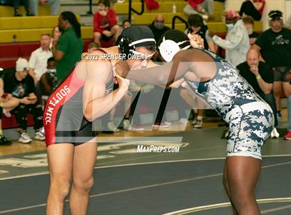 Thumbnail 1 in NCHSAA 4A West Wrestling Regional Championship photogallery.