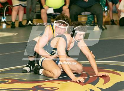 Thumbnail 1 in NCHSAA 4A West Wrestling Regional Championship photogallery.