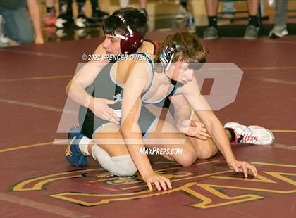 Thumbnail 2 in NCHSAA 4A West Wrestling Regional Championship photogallery.