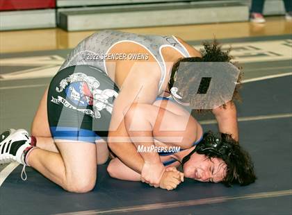Thumbnail 3 in NCHSAA 4A West Wrestling Regional Championship photogallery.