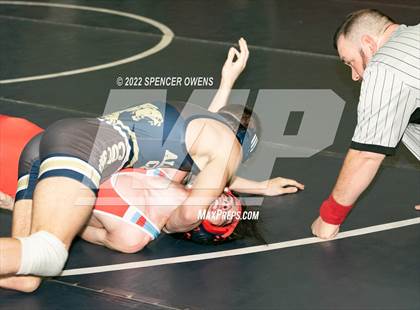 Thumbnail 3 in NCHSAA 4A West Wrestling Regional Championship photogallery.