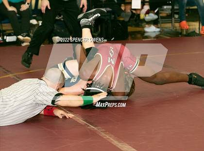 Thumbnail 1 in NCHSAA 4A West Wrestling Regional Championship photogallery.