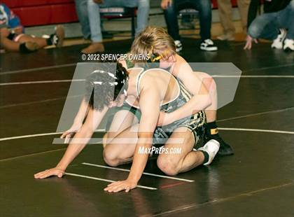 Thumbnail 3 in NCHSAA 4A West Wrestling Regional Championship photogallery.