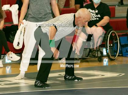 Thumbnail 1 in NCHSAA 4A West Wrestling Regional Championship photogallery.