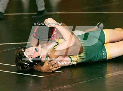 Thumbnail 2 in NCHSAA 4A West Wrestling Regional Championship photogallery.