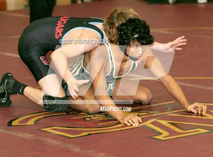 Thumbnail 2 in NCHSAA 4A West Wrestling Regional Championship photogallery.