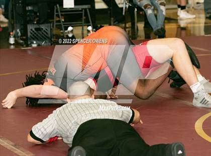 Thumbnail 2 in NCHSAA 4A West Wrestling Regional Championship photogallery.
