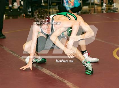 Thumbnail 1 in NCHSAA 4A West Wrestling Regional Championship photogallery.