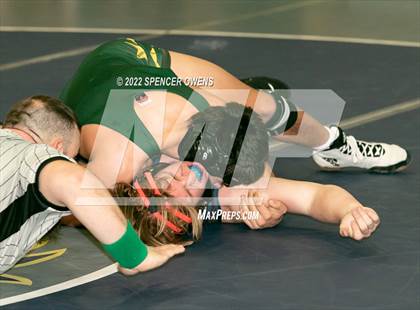 Thumbnail 3 in NCHSAA 4A West Wrestling Regional Championship photogallery.