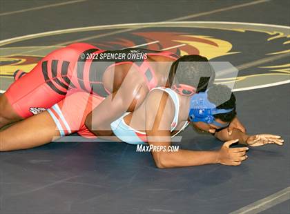 Thumbnail 1 in NCHSAA 4A West Wrestling Regional Championship photogallery.