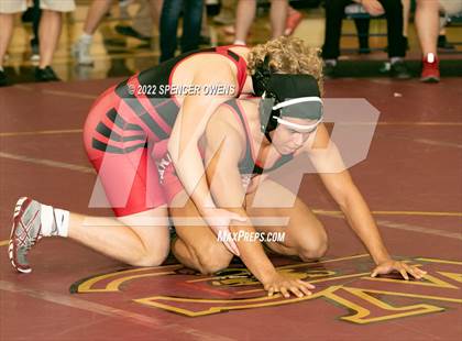 Thumbnail 1 in NCHSAA 4A West Wrestling Regional Championship photogallery.