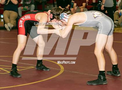 Thumbnail 1 in NCHSAA 4A West Wrestling Regional Championship photogallery.