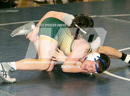 Thumbnail 1 in NCHSAA 4A West Wrestling Regional Championship photogallery.