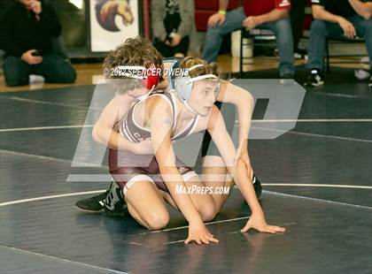 Thumbnail 3 in NCHSAA 4A West Wrestling Regional Championship photogallery.