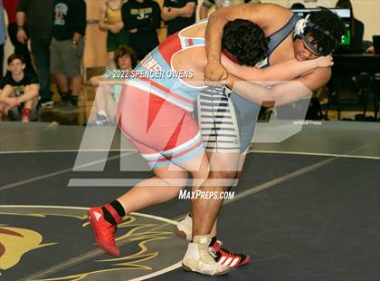 Thumbnail 2 in NCHSAA 4A West Wrestling Regional Championship photogallery.