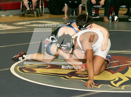 Thumbnail 1 in NCHSAA 4A West Wrestling Regional Championship photogallery.