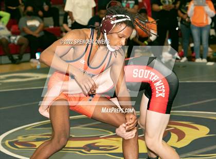 Thumbnail 3 in NCHSAA 4A West Wrestling Regional Championship photogallery.