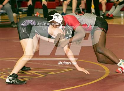 Thumbnail 1 in NCHSAA 4A West Wrestling Regional Championship photogallery.