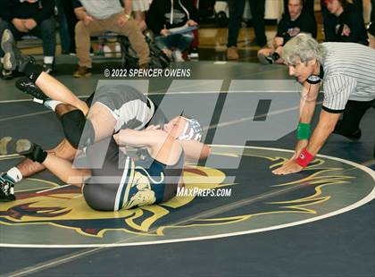 Thumbnail 3 in NCHSAA 4A West Wrestling Regional Championship photogallery.
