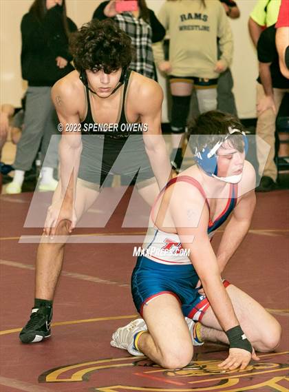 Thumbnail 3 in NCHSAA 4A West Wrestling Regional Championship photogallery.